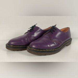 Vintage Dr. Martens Purple Derby Loafer Shoes 8 UK | 9 US England